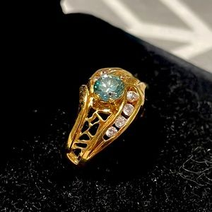 Moissanite ring, .70 ct. Size 6.5